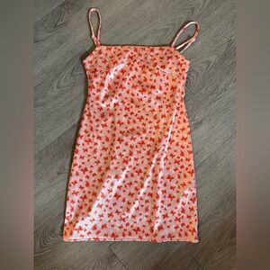 Urban Outfitters Pink Butterfly Slip dress